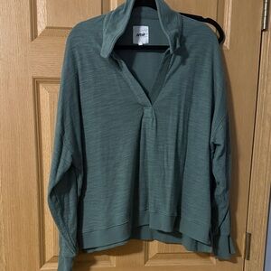 Aerie Deep Teal Pullover Hoodie